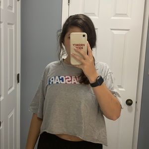 Tops - Nascar Cropped T-shirt Tops - Nascar Cropped T-shirt